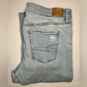 American Eagle Women’s Distressed Wide Flare Jeans